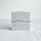 Eucalyptus Rosemary Soap, activated charcoal soap, charcoal pencil line, pale blue