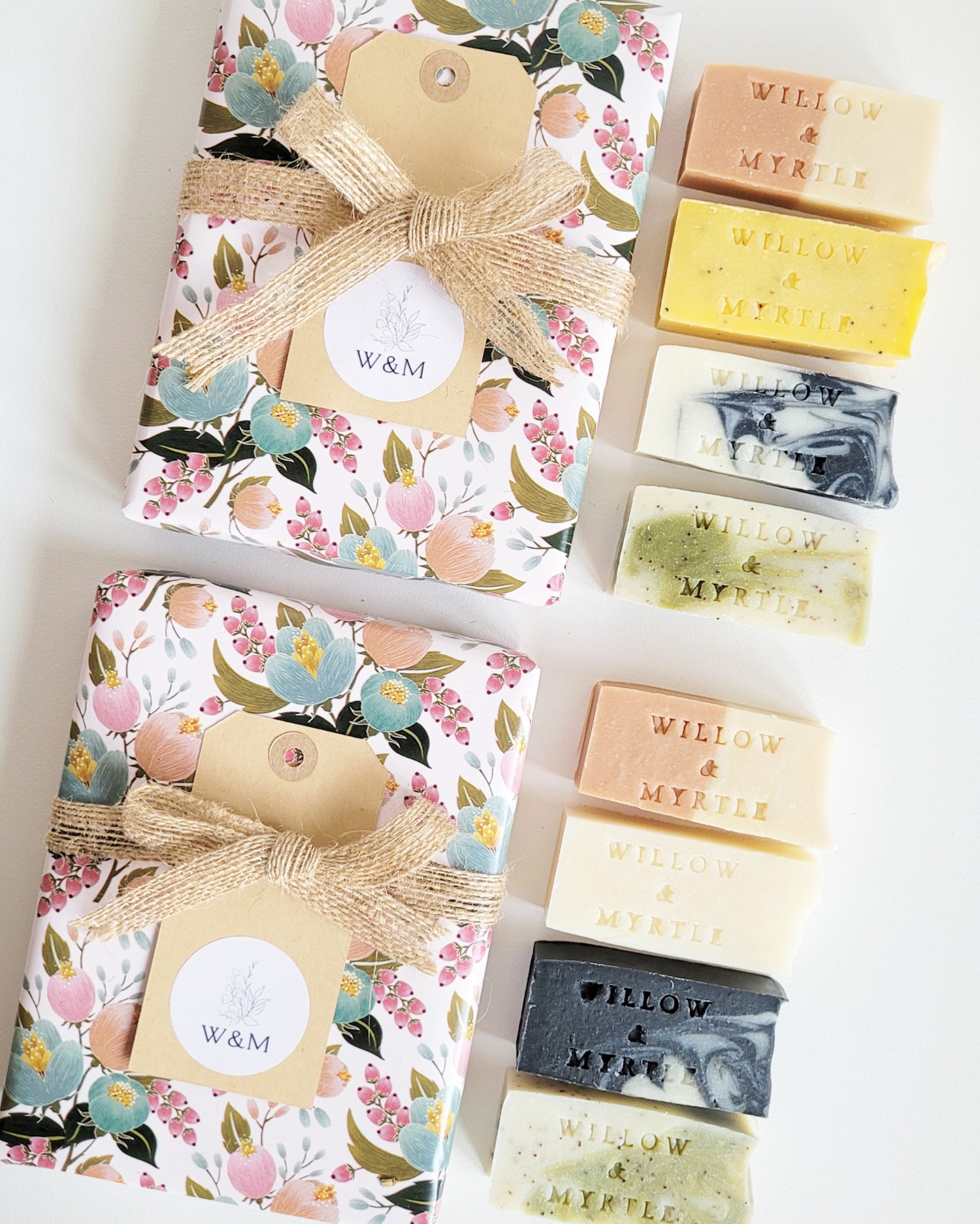 soap packaging ideas. soap gift box with mini soap bars, perfect for travel or presents or simply to try a few soap samples