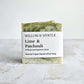 natural handmade vegan soap bar. exfoliating scrub soap with green swirl