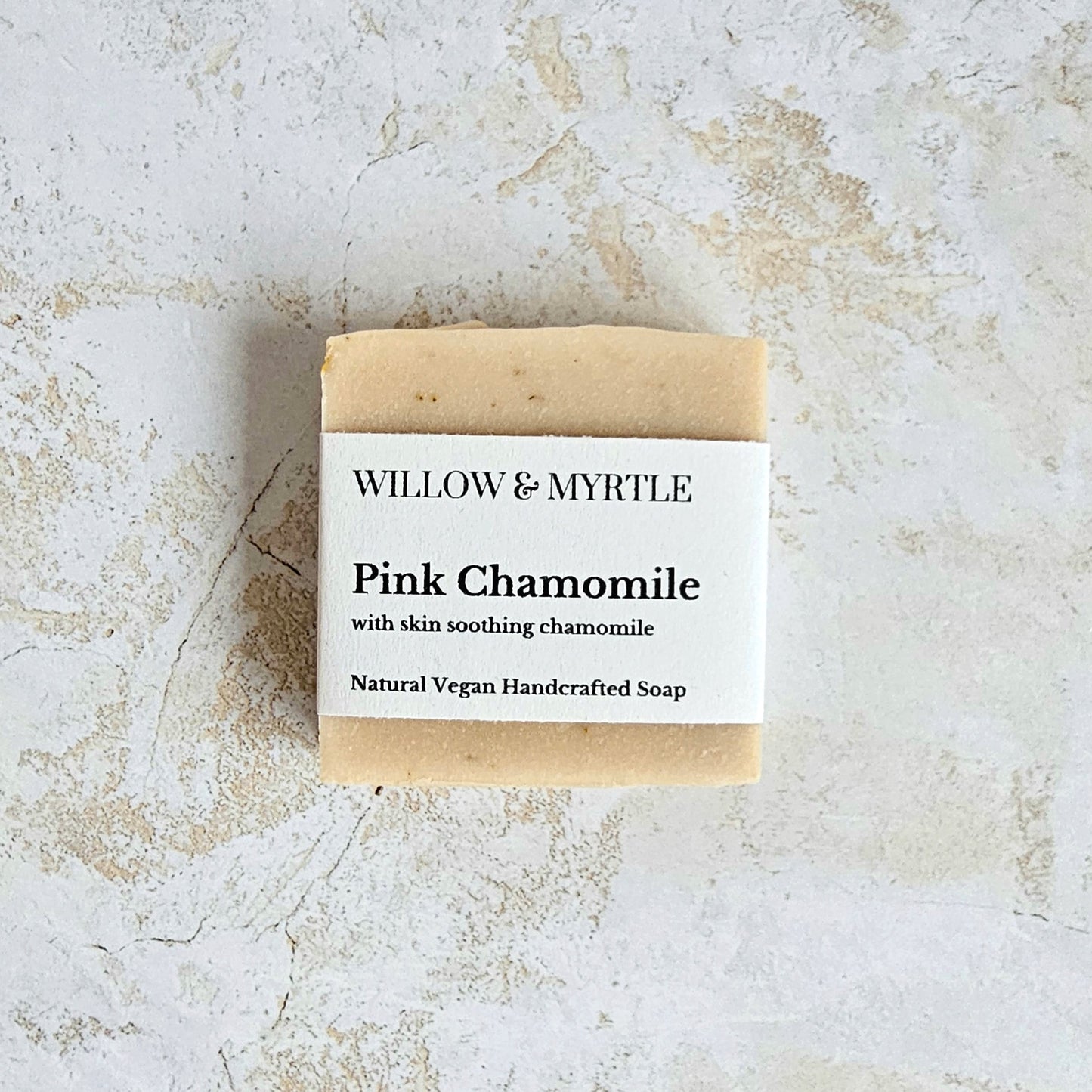 pink chamomile soap, french pink clay soap, chamomile infused, soothing, skin calming ingredients