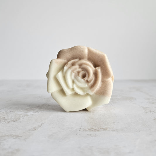Rose sea salt soap, spa bar with pink clay