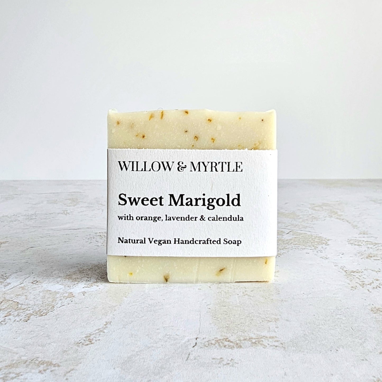 sweet marigold soap, natural soap, vegan soap, cold process soap