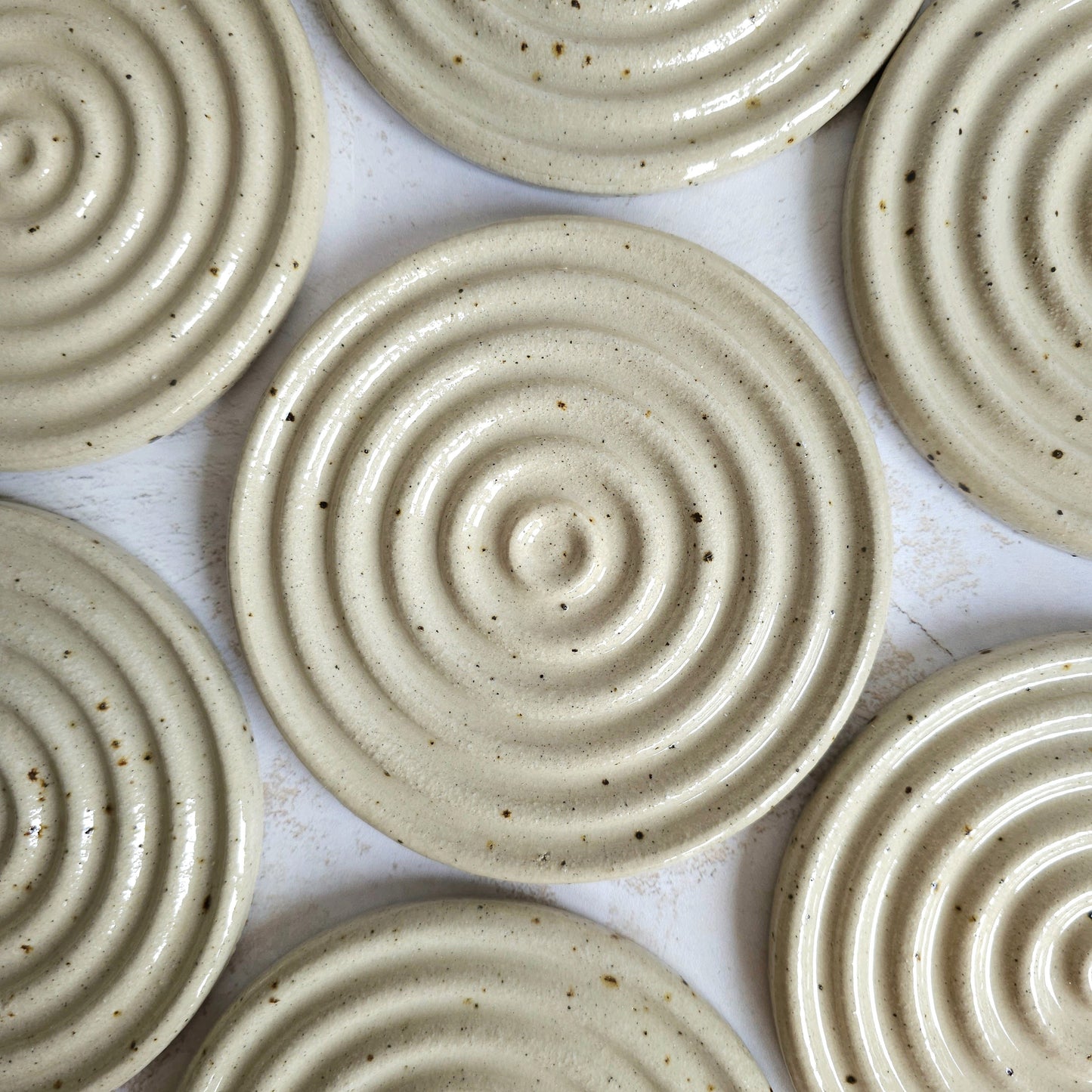 Eleanor Torbati stoneware soap dish, handmade in Norfolk