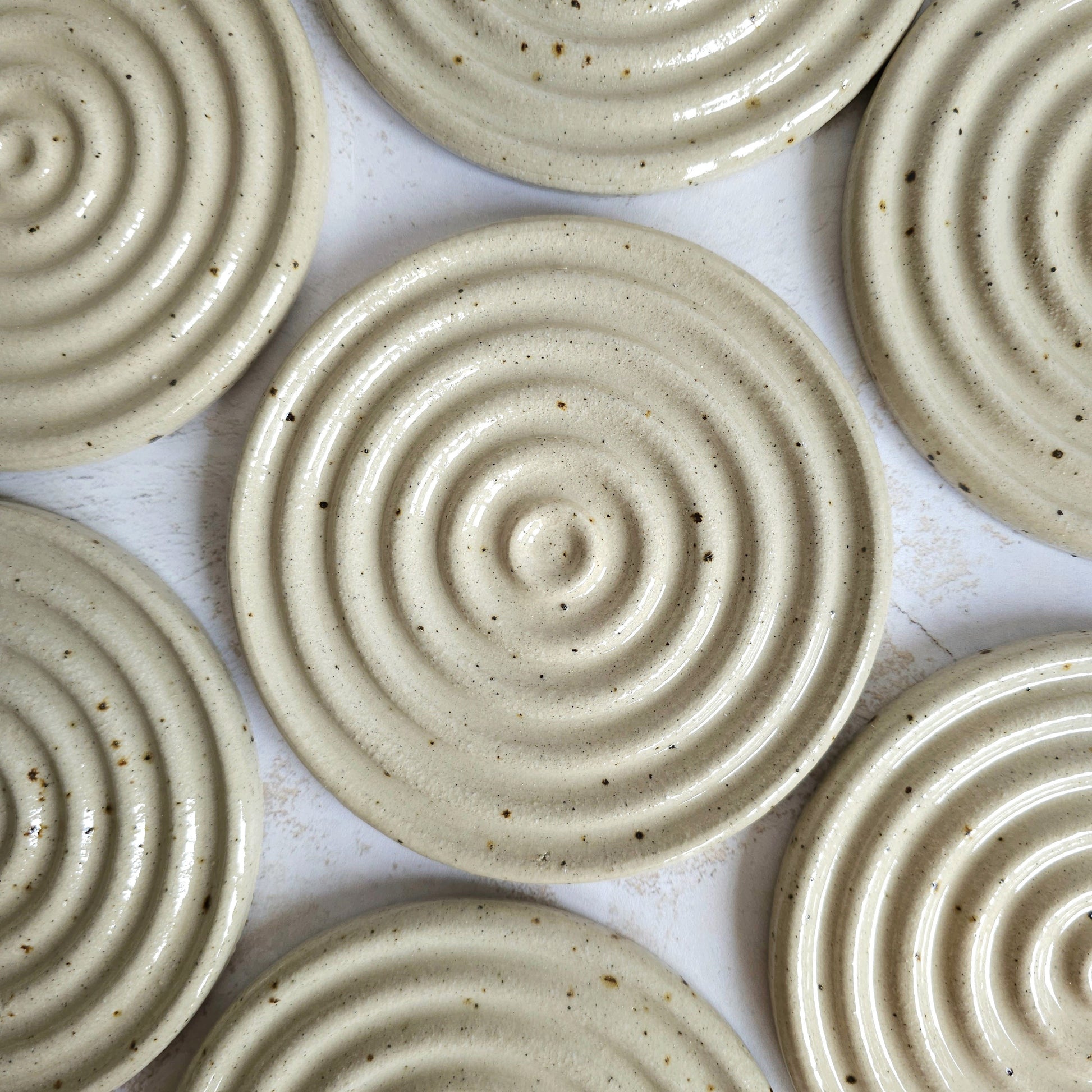 Eleanor Torbati stoneware soap dish, handmade in Norfolk