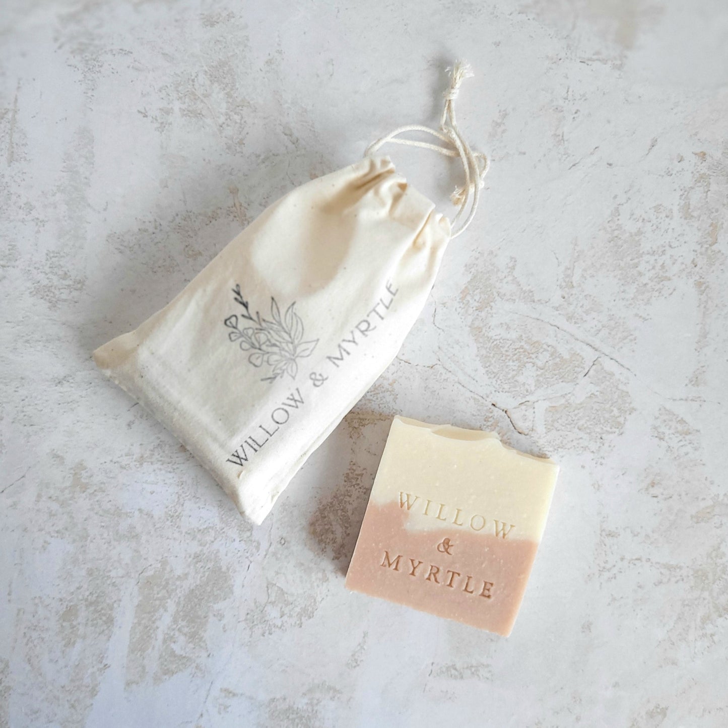 Soap + Cotton Drawstring Bag