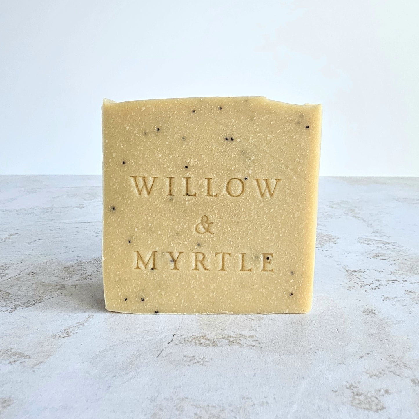 lemongrass and poppy seed soap