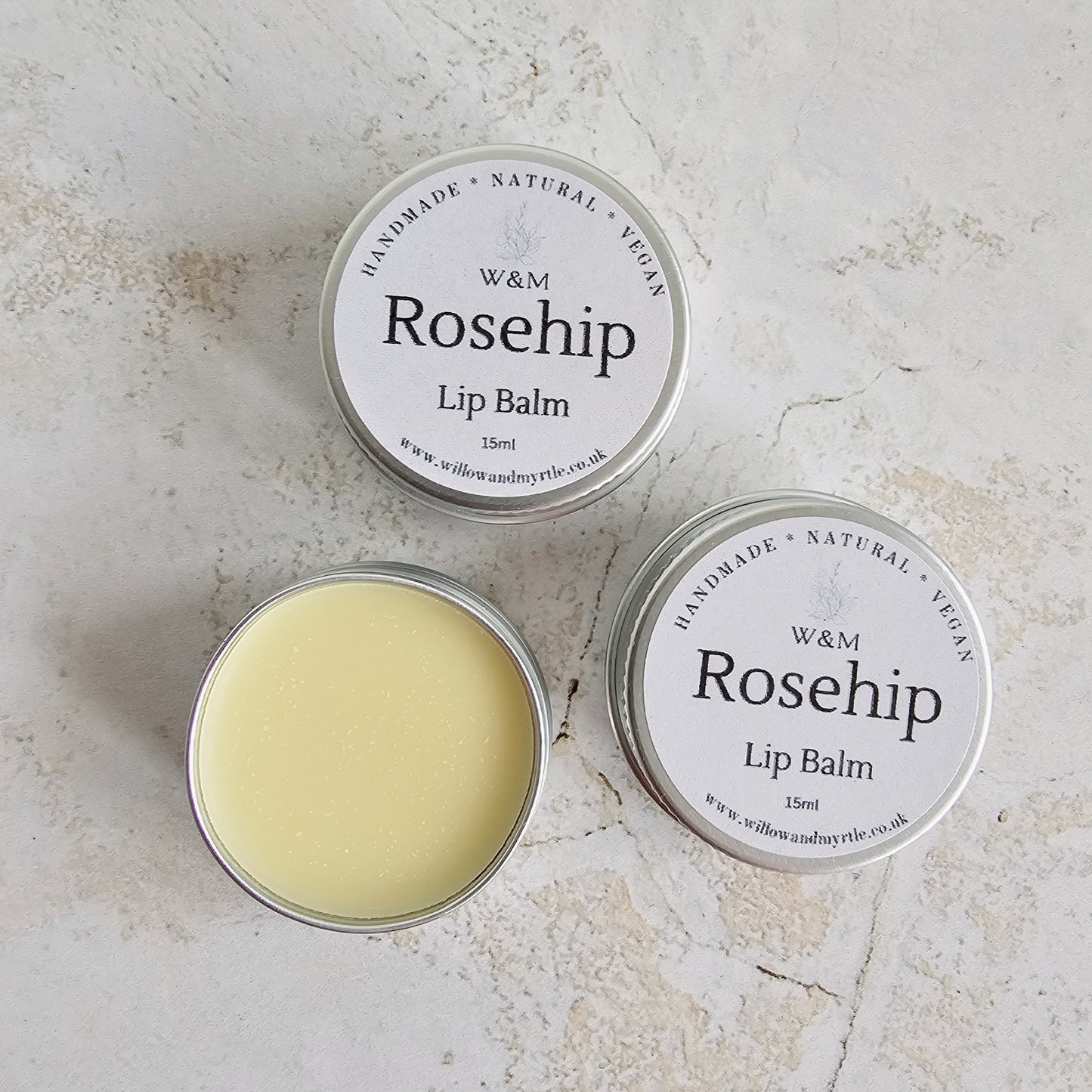 Rosehip Lip Balm, Natural Vegan Lip Balm
