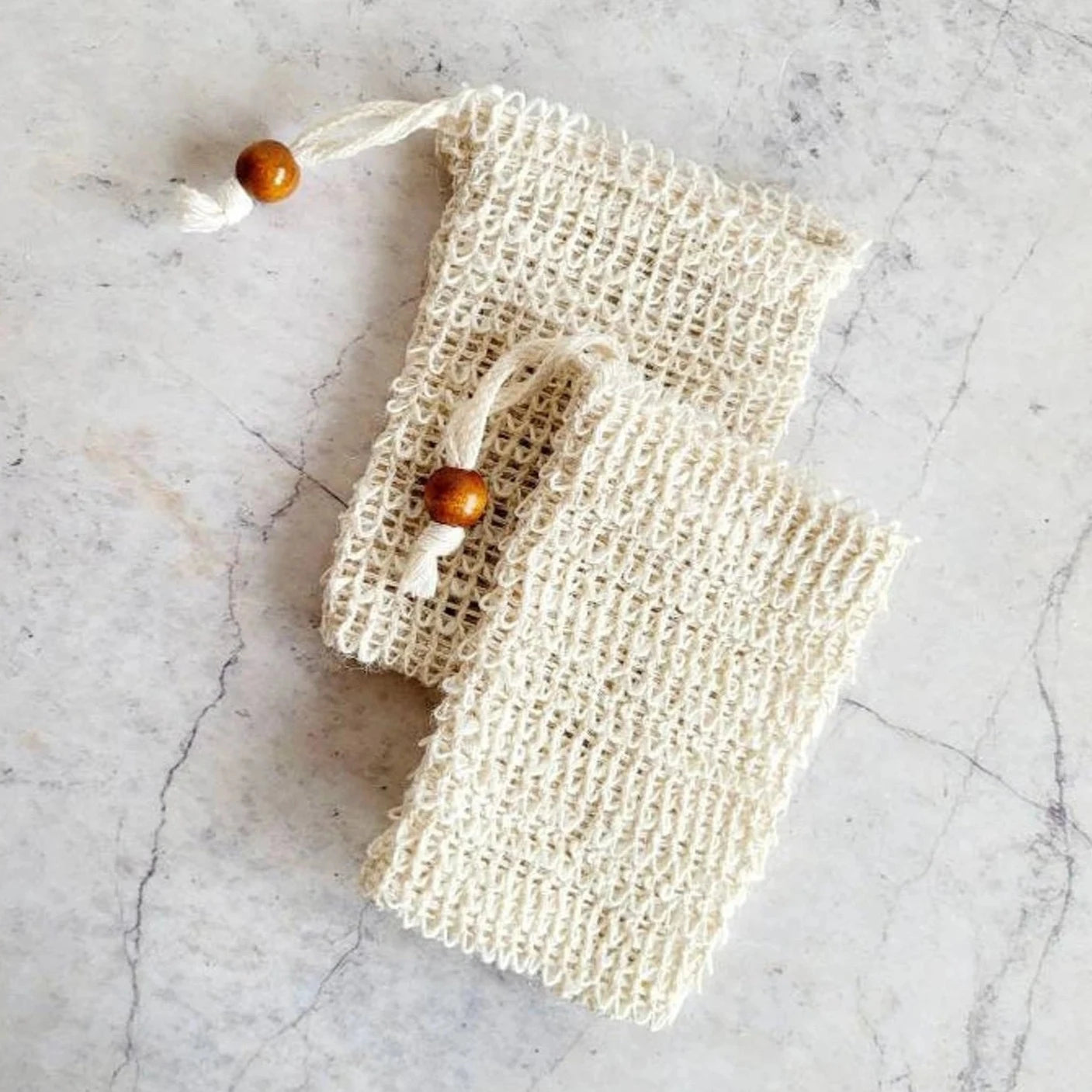 soap pouch. exfoliating soap bag. soap saver bag. natural fibre. eco friendly bathroom. plastic free bathroom.