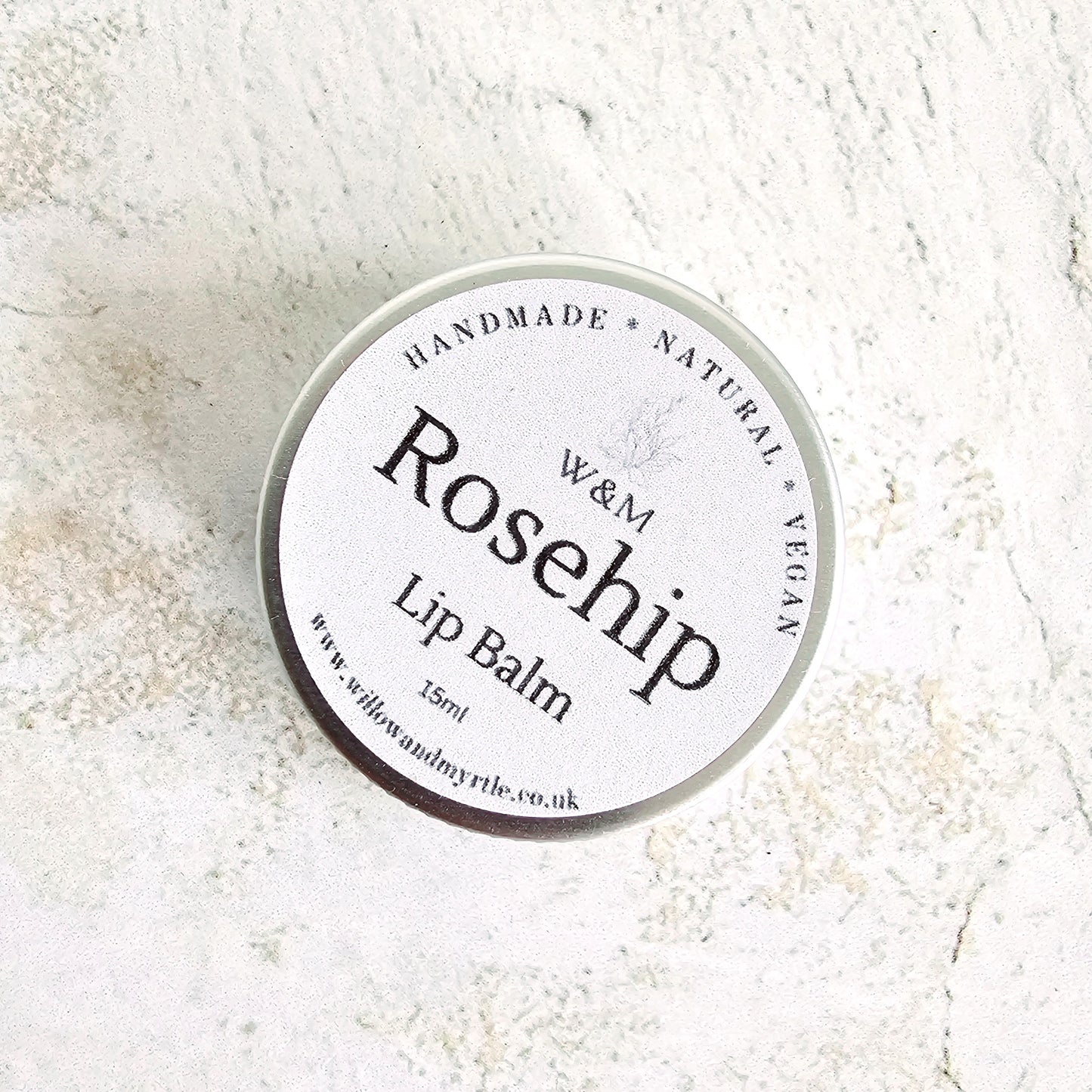 Rosehip Lip Balm, Natural Vegan Lip Balm